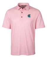 Charlotte Knights Cutter & Buck Pike Double Dot Print Stretch Mens Big and Tall Polo CDR_MANN_HG 1