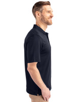 Michigan Wolverines Alumni Cutter & Buck Forge Stretch Mens Big and Tall Polo Liberty Navy Side