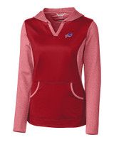 Buffalo Bills Cutter & Buck Womens Tackle Hoodie Cardinal Red Mannequin