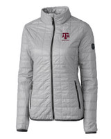 Texas A&M Aggies Alumni Cutter & Buck Rainier PrimaLoft®  Womens Eco Insulated Full Zip Puffer Jacket POL_MANN_HG 1