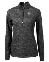 Texas A&M Aggies Cutter & Buck Traverse Camo Print Stretch Quarter Zip Womens Pullover BL_MANN_HG 1