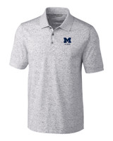 Michigan Wolverines Alumni Cutter & Buck Advantage Tri-Blend Space Dye Mens Polo EG_MANN_HG 1