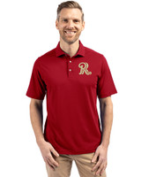 Frisco RoughRiders Cutter & Buck Virtue Eco Pique Recycled Mens Polo Cardinal Red Front