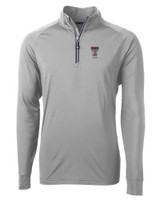 Texas Tech Red Raiders Alumni Cutter & Buck Adapt Eco Knit Stretch Recycled Mens Quarter Zip Pullover POL_MANN_HG 1