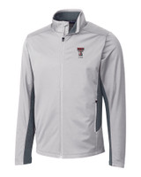 Texas Tech Red Raiders Alumni Cutter & Buck Navigate Softshell Mens Full Zip Jacket POL_MANN_HG 1