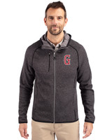 Greenville Drive Cutter & Buck Mainsail Full Zip Hooded Mens Jacket Charcoal Heather Front