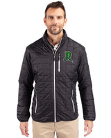 Dayton Dragons Cutter & Buck Rainier PrimaLoft® Mens Eco Insulated Full Zip Puffer Jacket Black Front