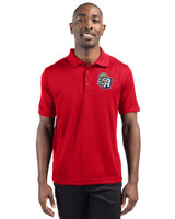 San Antonio Missions Clique Ice Pique Mens Short Sleeve Tech Polo Red Front