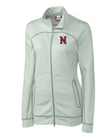 Nashville Sounds Clique Helsa Performance Womens Full Zip Knit Jacket Light Grey Mannequin