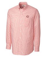 Chicago Bears - Cutter & Buck Big & Tall Long Sleeve Epic Easy Care Tattersall College Orange Mannequin