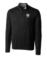 Texas A&M Aggies Alumni Cutter & Buck Lakemont Tri-Blend Mens Big and Tall Quarter Zip Pullover Sweater BL_MANN_HG 1