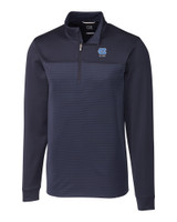 North Carolina Tar Heels Alumni Cutter & Buck Traverse Stripe Stretch Quarter Zip Mens Big and Tall Pullover LYN_MANN_HG 1