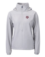 Texas A&M Aggies Cutter & Buck Charter Eco Recycled Womens Anorak Jacket POL_MANN_HG 1