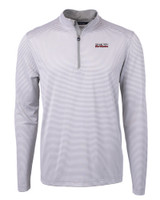 Texas Tech Red Raiders College Vault Cutter & Buck Virtue Eco Pique Micro Stripe Recycled Mens Quarter Zip POLWH_MANN_HG 1