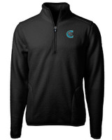 Charlotte Knights Cutter & Buck Cascade Eco Sherpa Fleece Mens Big & Tall Quarter Zip Jacket BL_MANN_HG 1