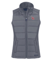 Louisville Bats Cutter & Buck Evoke Hybrid Eco Softshell Recycled Womens Full Zip Vest EG_MANN_HG 1