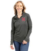 Nashville Sounds Clique Spin Eco Performance Half Zip Womens Pullover Pistol Front