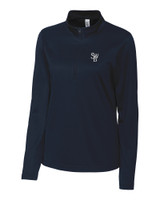 Scranton/Wilkes-Barre RailRiders Clique Spin Eco Performance Half Zip Womens Pullover DN_MANN_HG 1