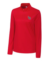 Louisville Bats Clique Spin Eco Performance Half Zip Womens Pullover RD_MANN_HG 1
