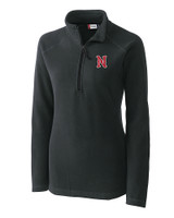 Nashville Sounds Clique Summit Performance Fleece Half Zip Womens Pullover Jacket Charcoal Mannequin