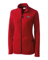 West Michigan Whitecaps Clique Summit Performance Fleece Full Zip Womens Jacket GRY_MANN_HG 1