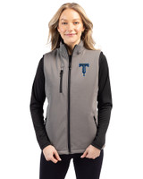 Tulsa Drillers Clique Equinox Insulated Womens Softshell Vest Pistol Front