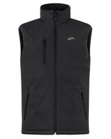 Rocket City Trash Pandas Clique Equinox Insulated Mens Softshell Vest Black Mannequin