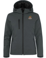 Toledo Mud Hens Clique Equinox Insulated Softshell Womens Full Zip Hooded Jacket Pure Slate Mannequin