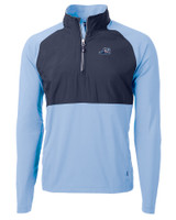 West Michigan Whitecaps Cutter & Buck Adapt Eco Knit Hybrid Recycled Mens Quarter Zip POL_MANN_HG 1