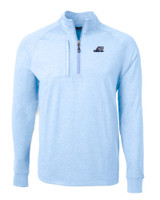 West Michigan Whitecaps Cutter & Buck Adapt Eco Knit Heather Mens Quarter Zip Pullover ALH_MANN_HG 1