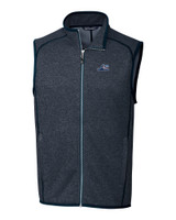 West Michigan Whitecaps Cutter & Buck Mainsail Sweater-Knit Mens Full Zip Vest CCH_MANN_HG 1