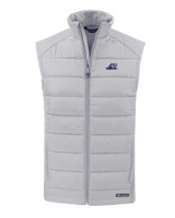 West Michigan Whitecaps Cutter & Buck Evoke Hybrid Eco Softshell Recycled Mens Full Zip Vest CNC_MANN_HG 1