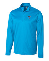 Tulsa Drillers Clique Spin Eco Performance Half Zip Mens Pullover Ocean Blue Mannequin