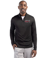 Lansing Lugnuts Clique Spin Eco Performance Half Zip Mens Pullover Black Front