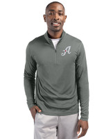 Reno Aces Clique Spin Eco Performance Half Zip Mens Pullover Pistol Front
