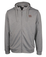 Norfolk Tides Clique Lift Eco Performance Full Zip Unisex Hoodie Sweatshirt Grey Melange Mannequin