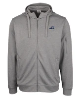 West Michigan Whitecaps Clique Lift Eco Performance Full Zip Unisex Hoodie Sweatshirt Grey Melange Mannequin