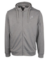 Reno Aces Clique Lift Eco Performance Full Zip Unisex Hoodie Sweatshirt Grey Melange Mannequin