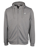 Richmond Flying Squirrels Clique Lift Eco Performance Full Zip Unisex Hoodie Sweatshirt Grey Melange Mannequin