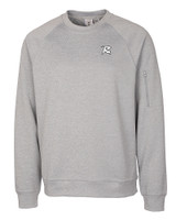 Richmond Flying Squirrels Clique Lift Solution-dyed Performance Unisex Crewneck Sweatshirt Grey Melange Mannequin