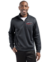 Lansing Lugnuts Clique Lift Eco Performance Half Zip Unisex Pullover Black Front