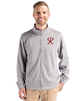 Tacoma Rainiers Clique Lift Eco Performance Full Zip Unisex Jacket Grey Melange Front