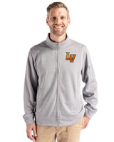Las Vegas Aviators Clique Lift Eco Performance Full Zip Unisex Jacket Grey Melange Front