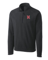 Nashville Sounds Clique Summit Performance Fleece Half Zip Mens Pullover Jacket Charcoal Mannequin