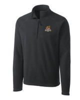 Toledo Mud Hens Clique Summit Performance Fleece Half Zip Mens Pullover Jacket Charcoal Mannequin