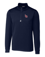 Louisville Bats Cutter & Buck Traverse Stretch Quarter Zip Mens Big and Tall Pullover EG_MANN_HG 1