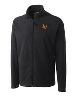 Las Vegas Aviators Clique Summit Performance Fleece Full Zip Mens Jacket Charcoal Mannequin