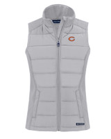 Chicago Bears - Cutter & Buck Evoke Hybrid Eco Softshell Recycled Womens Full Zip Vest CNC_MANN_HG 1