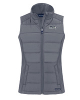 Seattle Seahawks Cutter & Buck Evoke Hybrid Eco Softshell Recycled Womens Full Zip Vest EG_MANN_HG 1