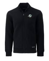Miami Dolphins Cutter & Buck Roam Eco Recycled Full Zip Mens Jacket BL_MANN_HG 1